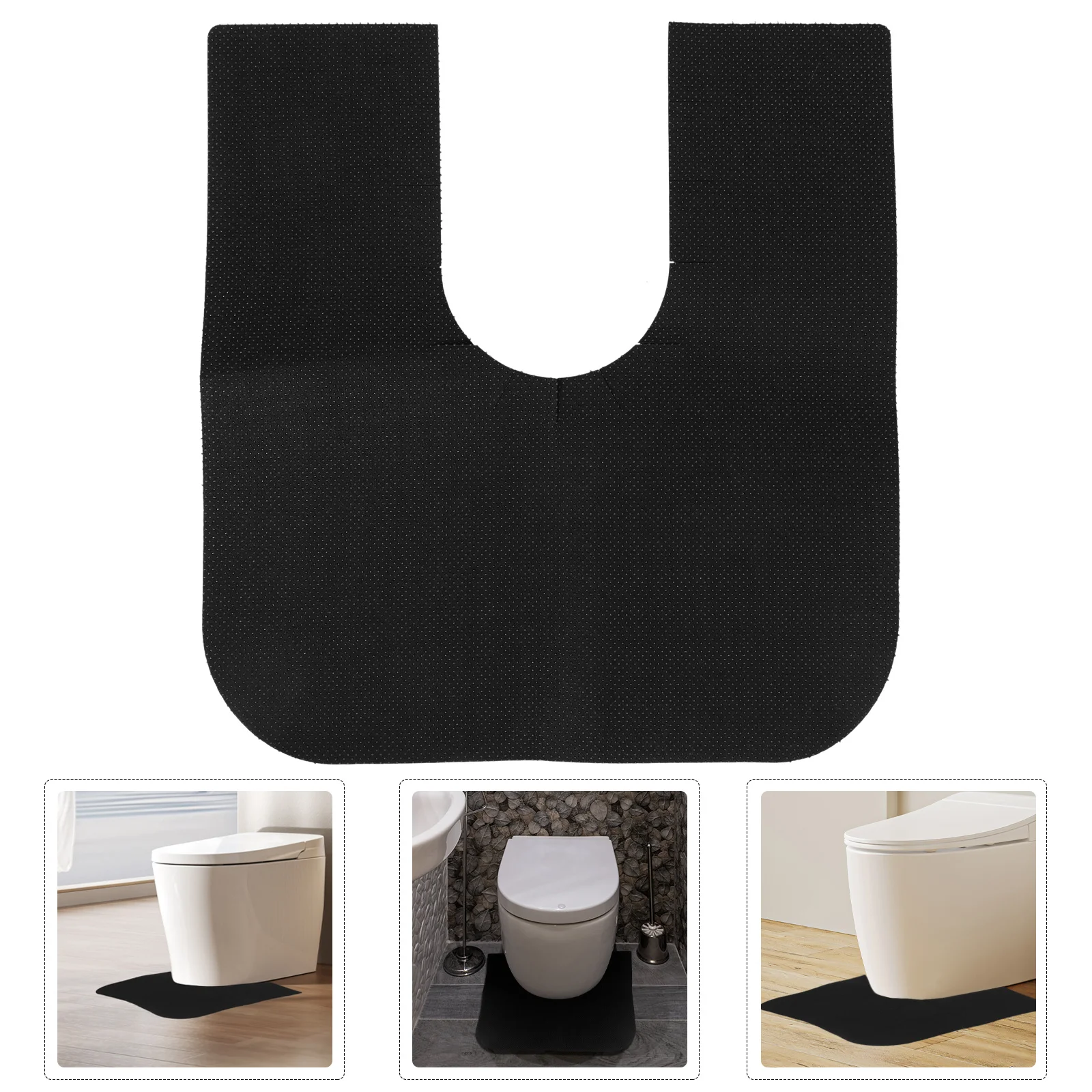 

6Pcs U Shaped Toilet Training Mat Washable Soft Non Slip Floor Protector Potty Bathroom Mat Home Toilet Floor Bathroom Mats