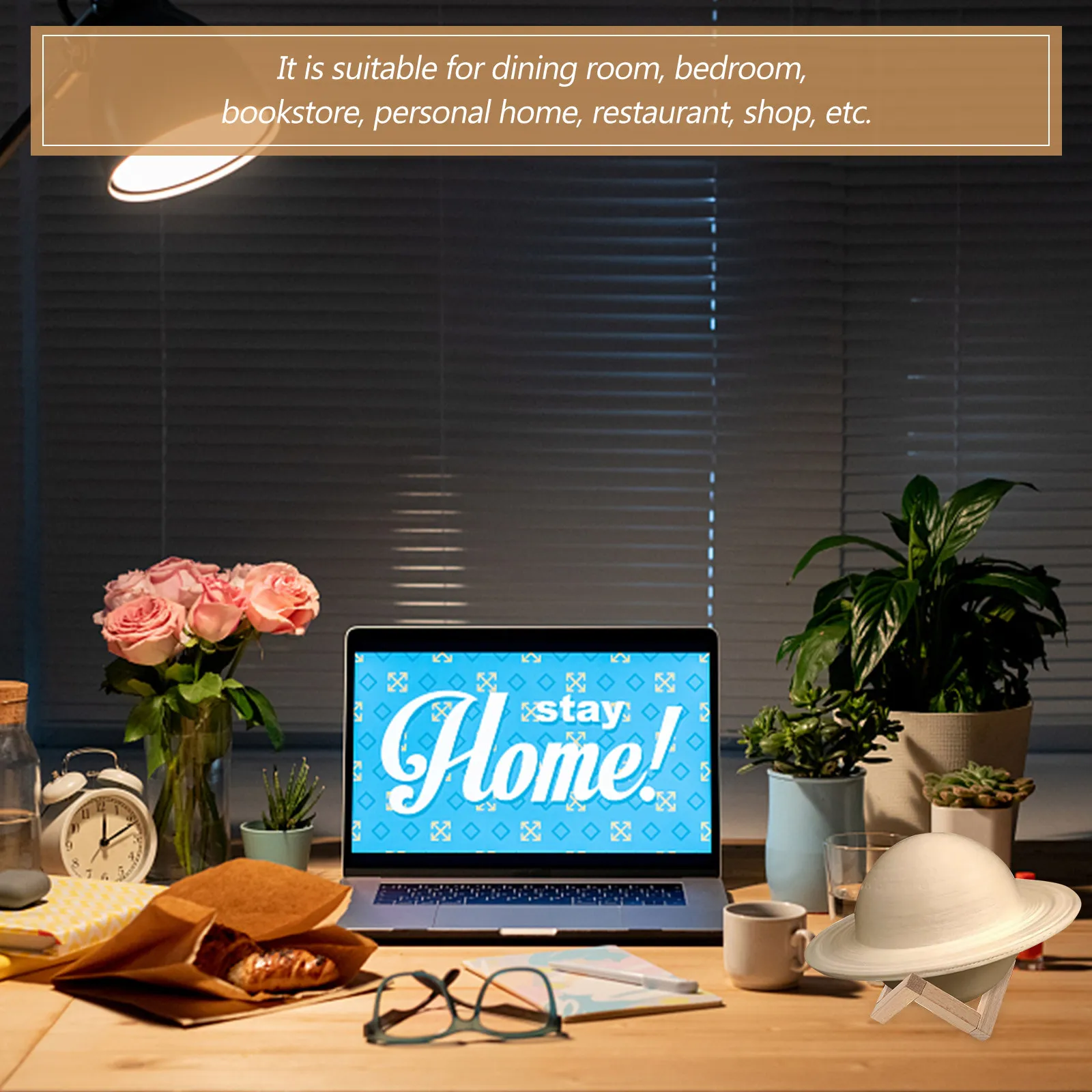 

Набор из 4-х подставок для ламп в форме луны из массива дерева, креативные 3D-печатные деревянные держатели для ламп для декора спальни, столовой, гостиной, ночник