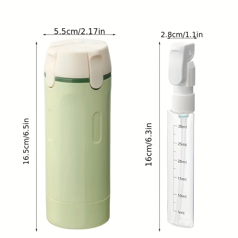 4 in 1 Travel Dispenser Bottle Leakproof Refillable Travel Bottles for Toiletries Portable Travel Size Containers view 6