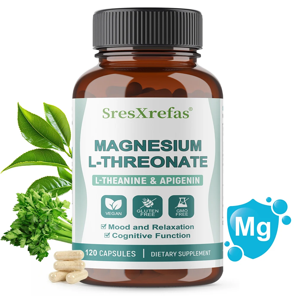 Magnesium L Threonate - Focus and Memory Enhancer, Supports Nerve Function, Muscle Strength, Bone and Joint Health
