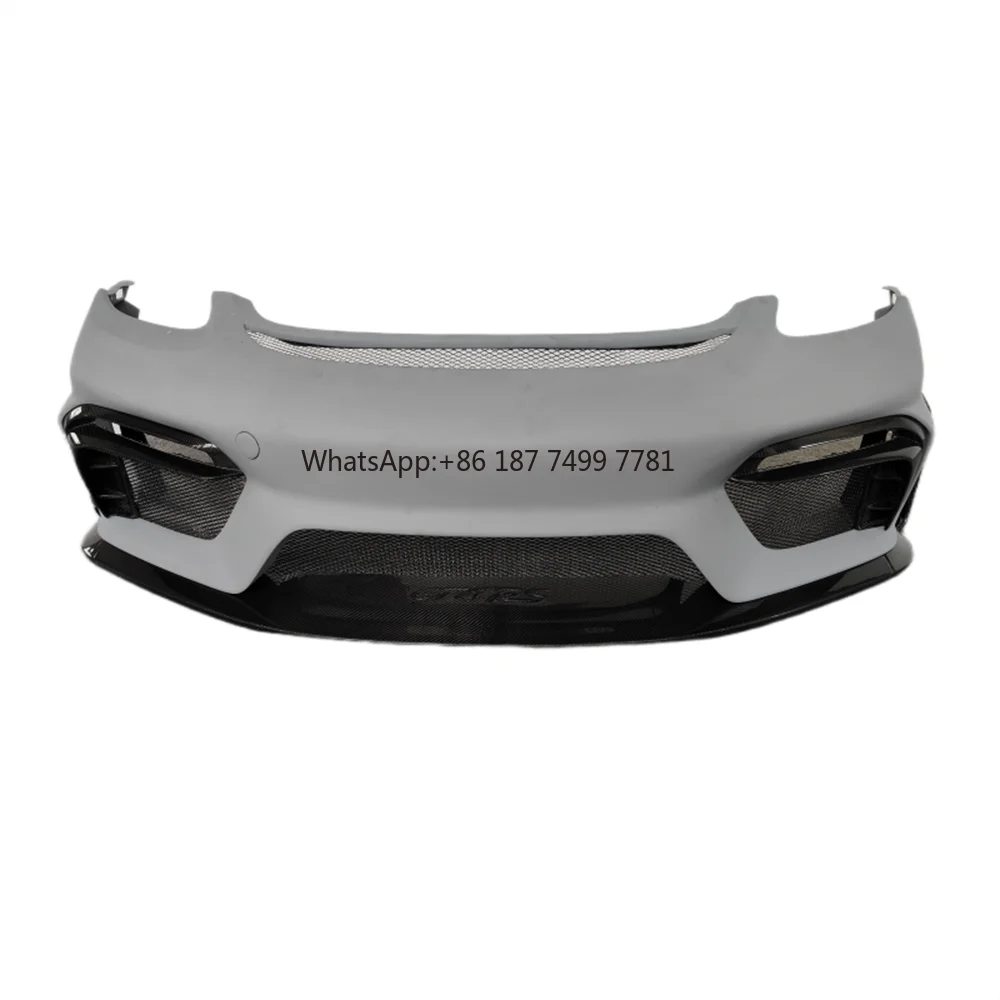 

Upgraded RS Style Carbon Fiber Front Bumper Body Kit for 17-19 . . Boxster 718