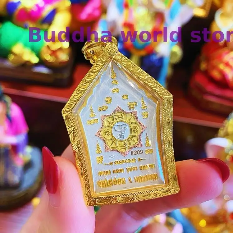 2025 Buddhism Thailand temple effective Four Sided Buddha talisman Amulet exorcise evil spirits Recruit money Bless safety