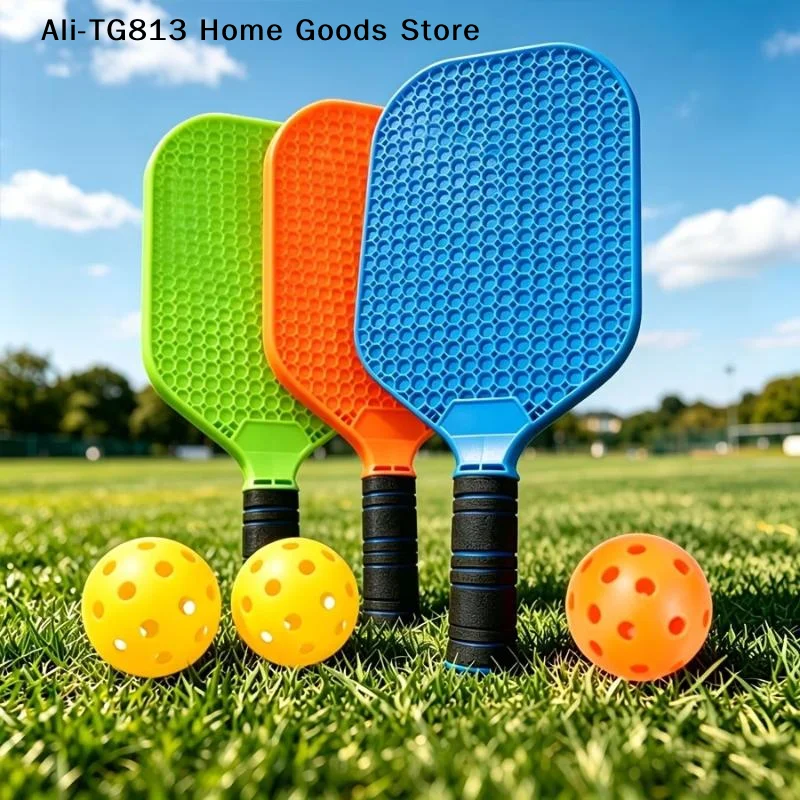 [TG813]Pickleball Paddle With Ball Textured Honeycomb Non-slip Grip Pickleball Sports For Beginners Outdoor And Indoor Training
