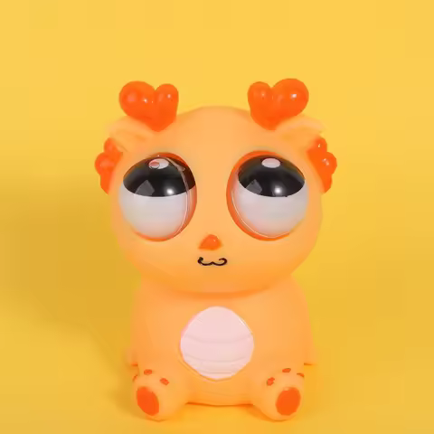 Simulation Dragon Burst Eye Dragon Cartoon Animal TPR Squeeze Ball Novelty Funny Squeeze Stretching Ball Baby Game