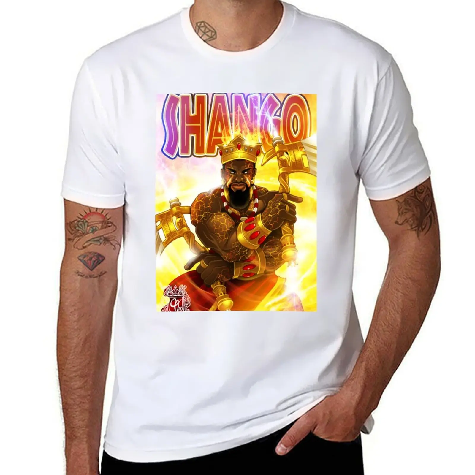 

Shango T-Shirt t shirt man plain cotton t shirts man 100% T-Shirt