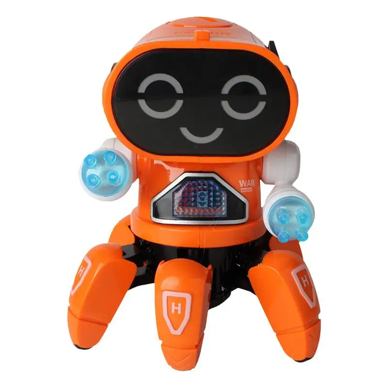 Dancing Walking Robot Toy Interactive Electric Toy Octopus-Shaped Music Robot Flashing Lights Intelligent Sensor Toy Robot Kid