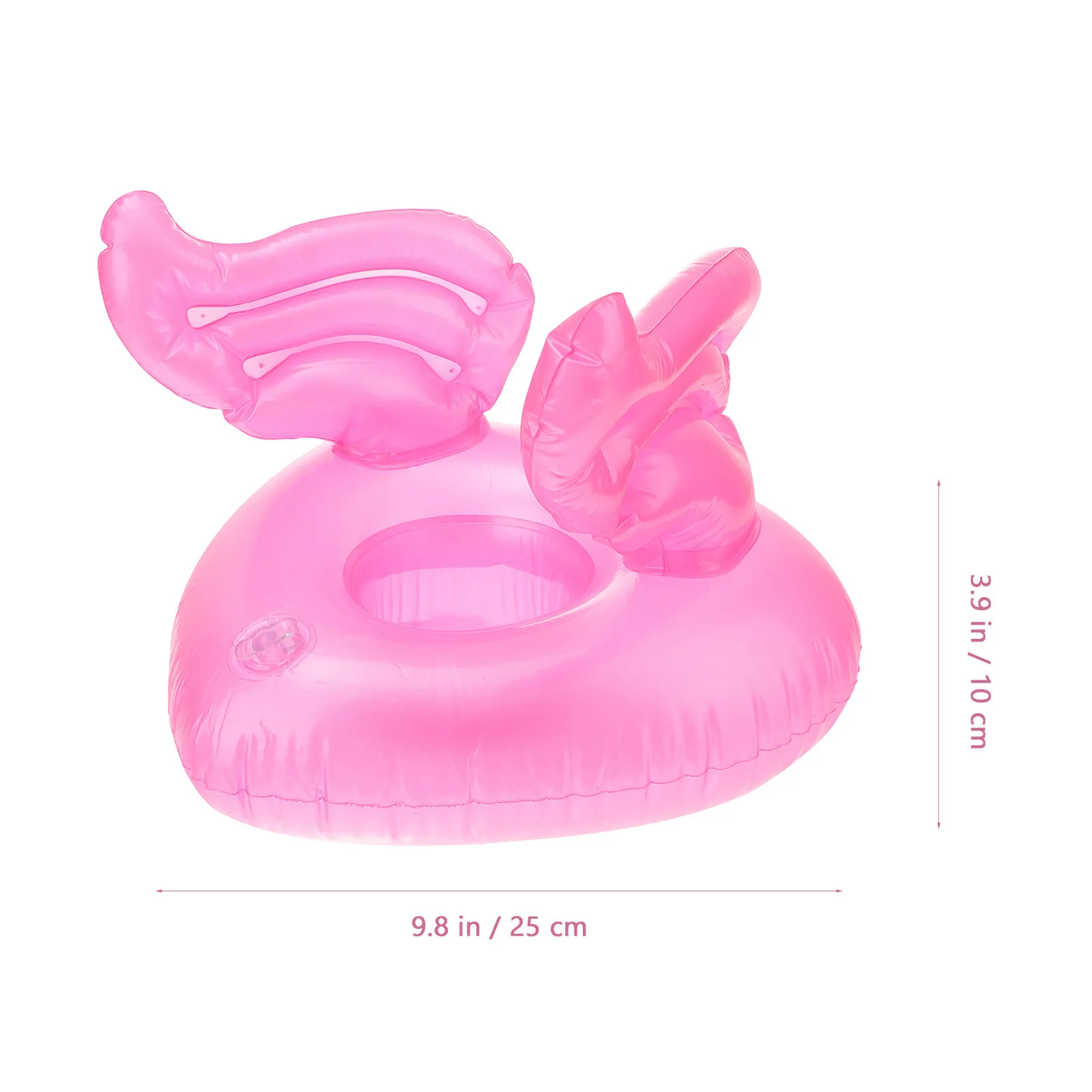 4 Stück aufblasbare Getränkehalter im Cartoon-Engel-Design, schwimmende Tassenmatten für den Pool, wiederverwendbar, Zubehör für Sommer-Pool-Partys