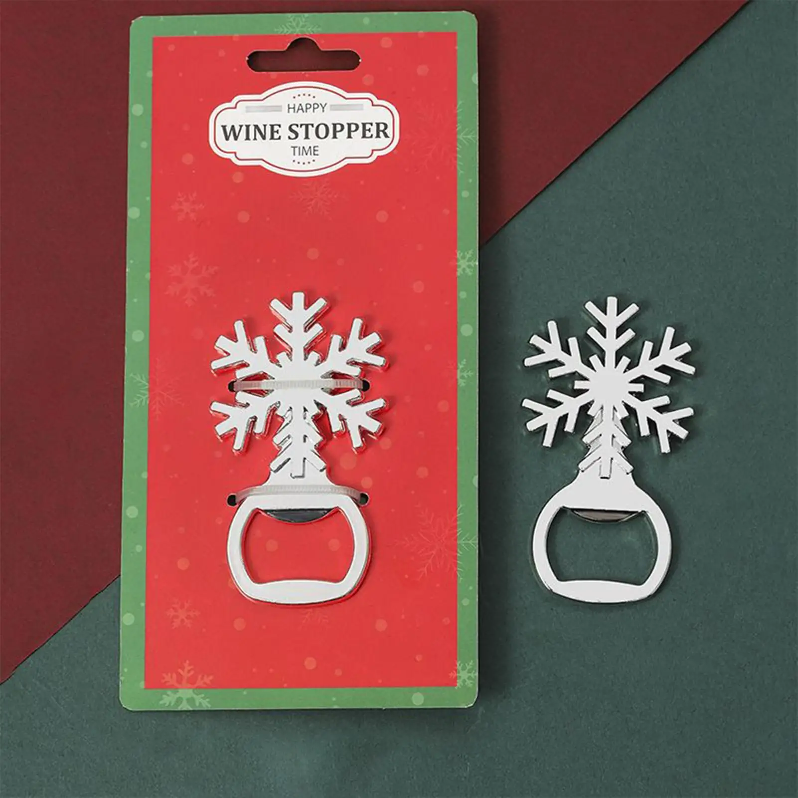 Bottle Openers Ergonomic Christmas Theme Lid Remover Wine Bottle Opener for Wedding Bartender Bar Home Favors Women Men Senior