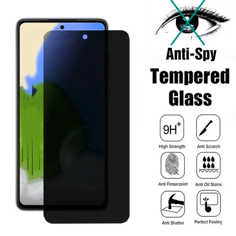 3Pcs 9H Anti-Spy Tempered Glass Film For Itel Vision 1Pro 2S 3Plus (2020 2021 2022) 3Pieces Privacy Screen Protecto Anti-Scratch