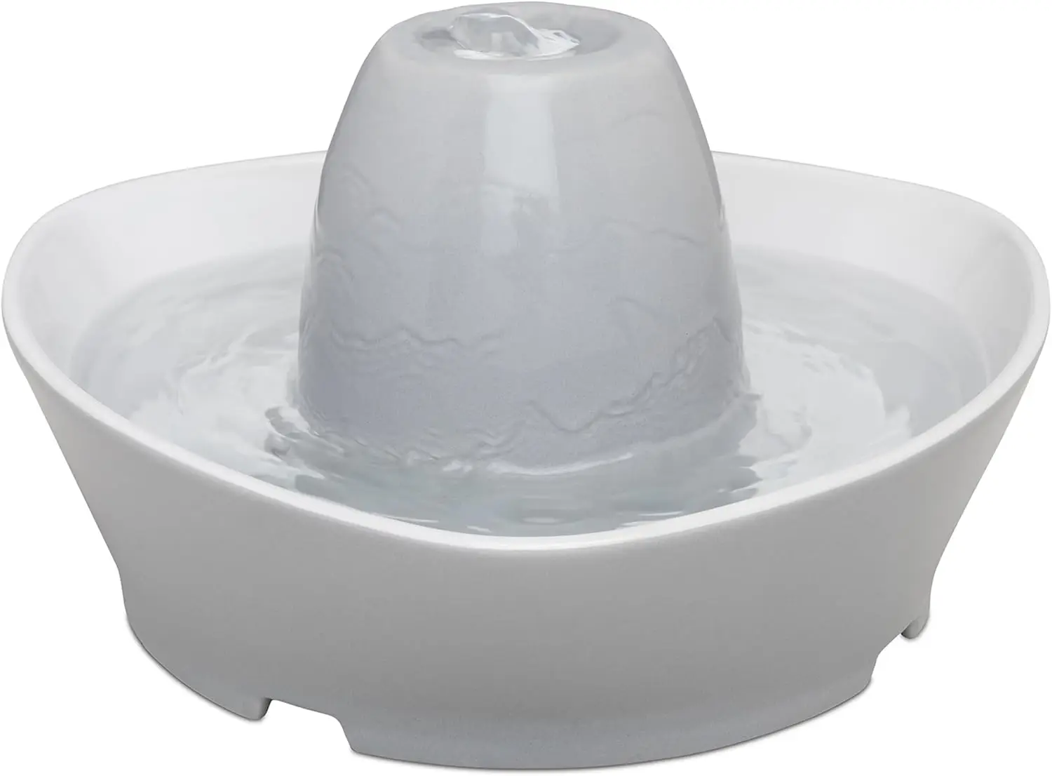 

Ceramic Pet Fountain 60 Oz – Whisper-Quiet Water Flow – Fresh Filtered Water for Cats & Small Dogs