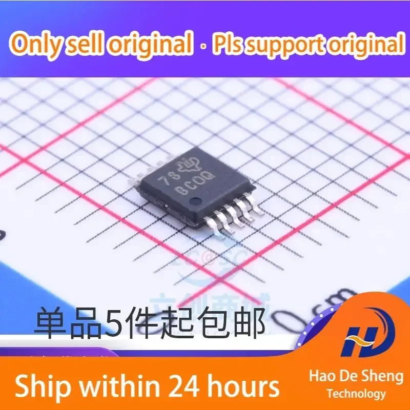 10PCS/LOT   ADS1115QDGSRQ1 Logo  BCOQ  16 Bit A-to-D  Converter New Original In Stock