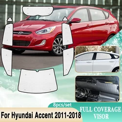 Car Full Cover Visor For Hyundai i25 Accent Accessories 2011~2018 Solaris Grand Avega Hatch Windshield Sun Protection Sunshades