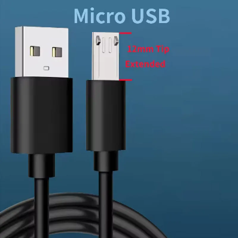 12mm Micro USB Kabel Lange Stecker Ladekabel Draht Für Blackview BV6000,BQ BQ-4077 Shark Mini,BQ-5003L Shark Pro,BQ BQ-5033 Shark