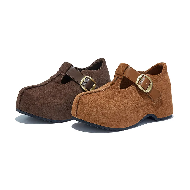 

AIYUQI 2025 New Women's Platform Closed-Toe Shoes Flat Slip-On Women Shoes Large Size Fashion female Loafers