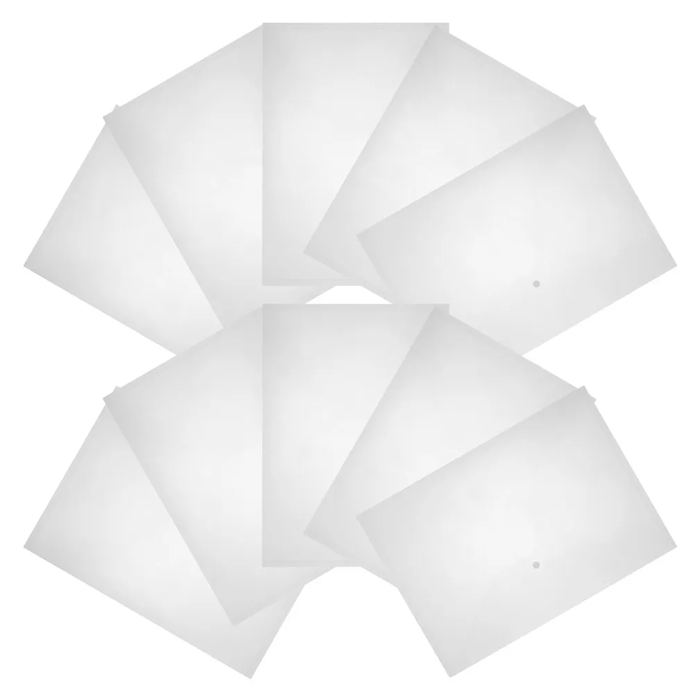 

20 шт. прозрачных папок для документов с кнопкой-защелкой, из плотного полипропилена, органайзеры для документов для дома, офиса, школы, для хранения бумаг