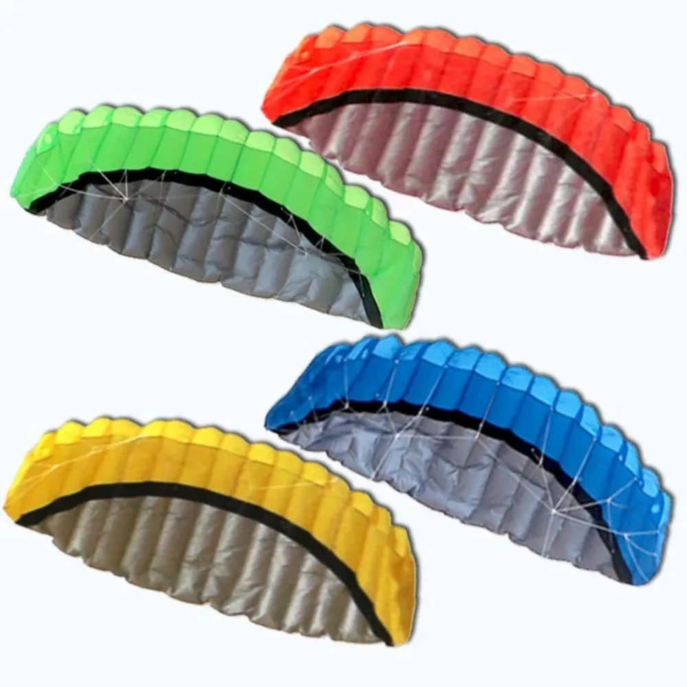 Easy to Fly Rainbow Umbrella Kite Dual Line 30 Meters Line Soft Kite Good Flying Double Power Parafoil Kite Outdoor Beach