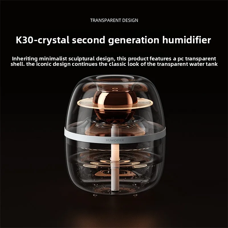 New K30 Double Spray 3L Humidifier Usb Large Capacity Home Silent Bedroom Office Night Light Double Spray Humidification