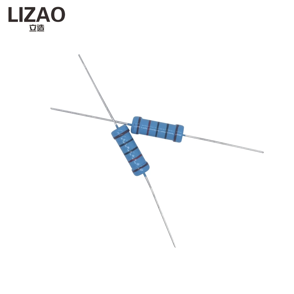 

LIZAO 20Pcs 3W Metal Film Resistor 1% Precision, 1R~1M Ohm 1R 4.7R 10R 22R 33R 47R 1K 4.7K 10K 100K Fixed Resistance