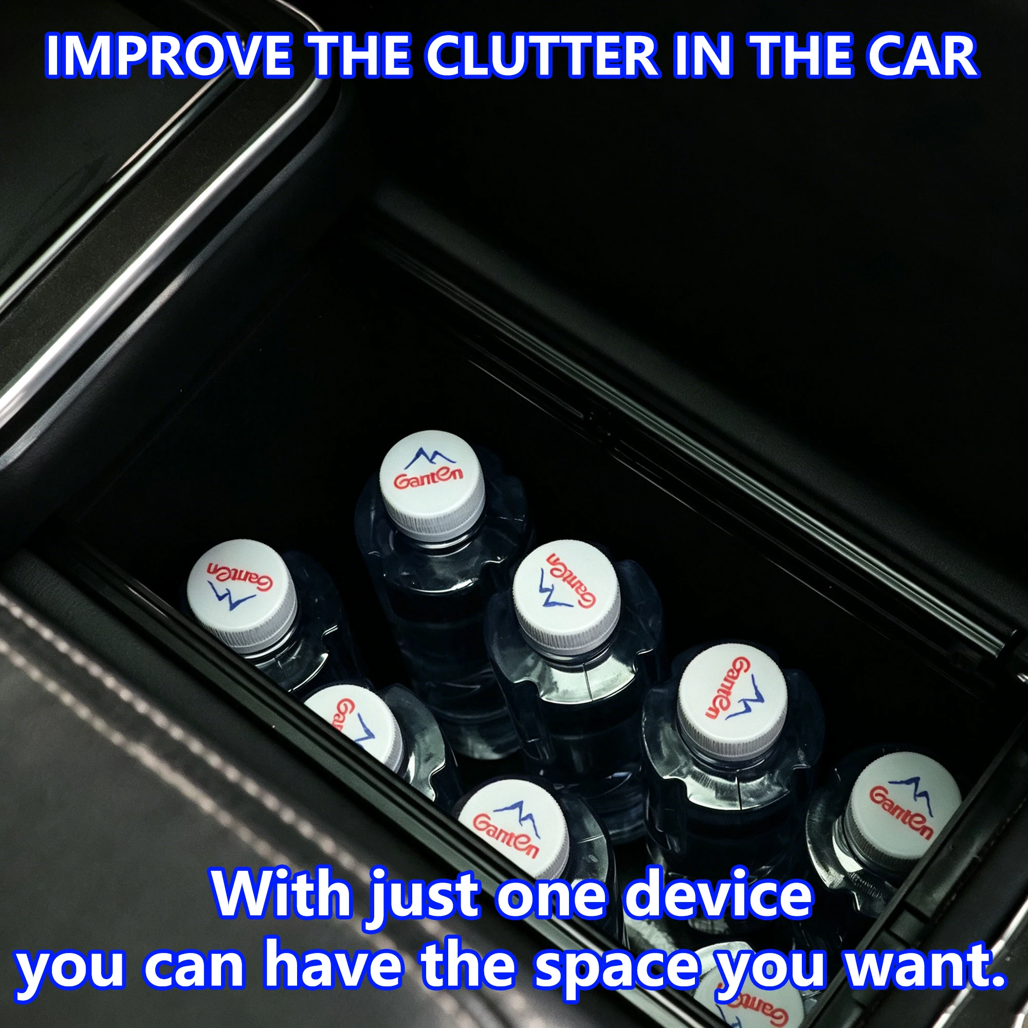 Center Console Between Seat Organizer for Minivans SUVs Cup Holders Armrest Box for Middle Van Floor Console Organizer