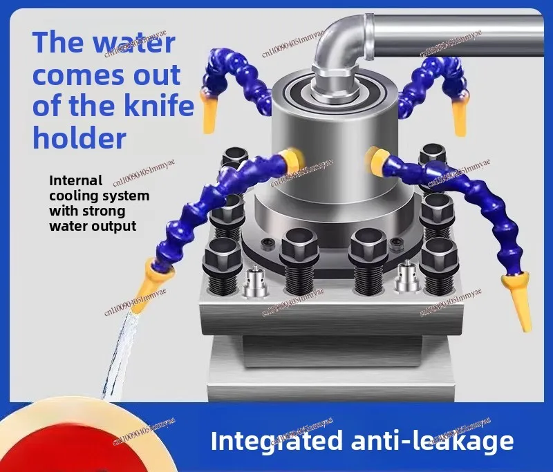 Lathe tool holder Water separator Electric turret Drill punching Cooling water outlet U