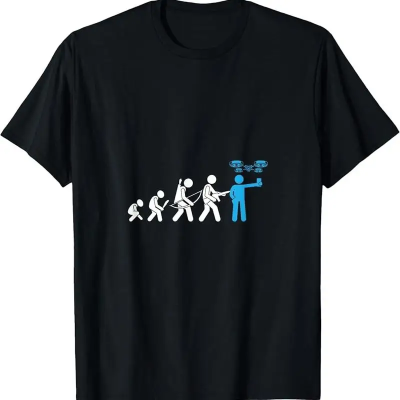 T-shirt drôle pour les pilotes de drones quadricoptères, cadeau pour l'évolution des pilotes
