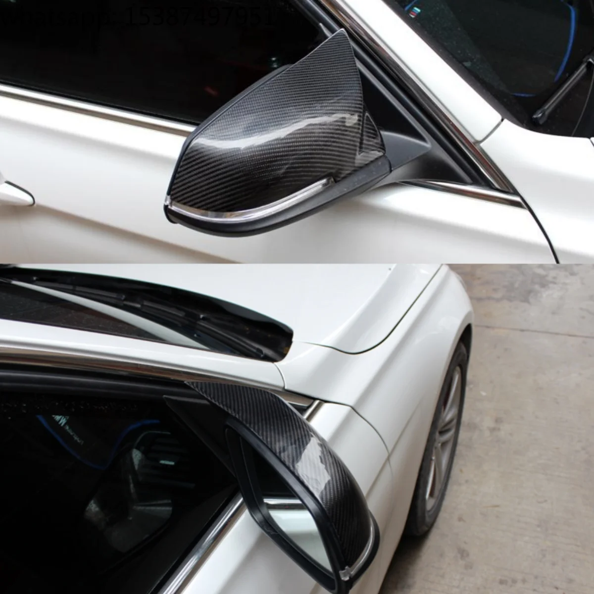 For An Style for BMW 3 4 Series M Style Carbon Fiber CAR Mirror Cover F20 F22 F23 F30 F32 F33 F36 F87 M2 Car Side Mirror Cover