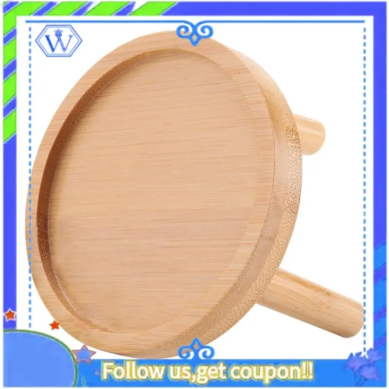 

A55P-6X Wooden Plant Stand Flower Pot Base Holder Stool High Stool Balcony Succulent Round Flower Shelf For Indoor Outdoor