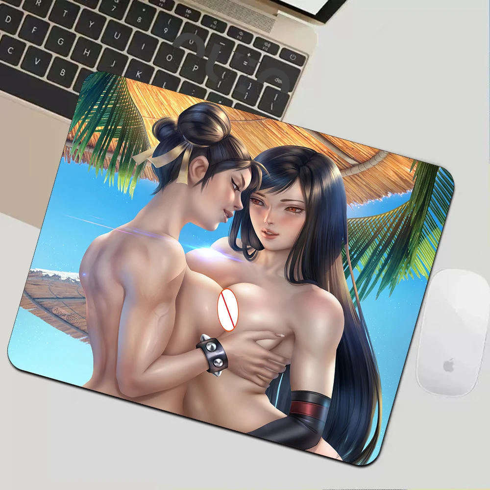 Street Fighter Sexy Girls Mousepad Big Tits Big Ass Small Mouse Pad Computer Table Carpet Pc Gamer Keyboard Desk Mat Lock Edge