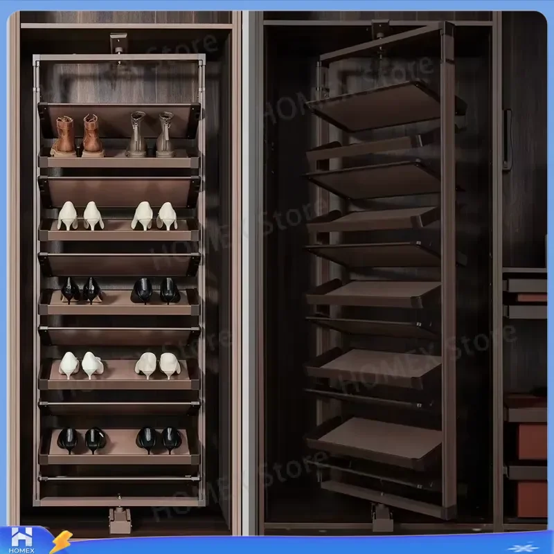 360 Rotating Shoe Rack 5 6 Tier Space Saving Shoe Organizer Extendable Shoe Storage Cabinet Home Entryway Furniture Factory