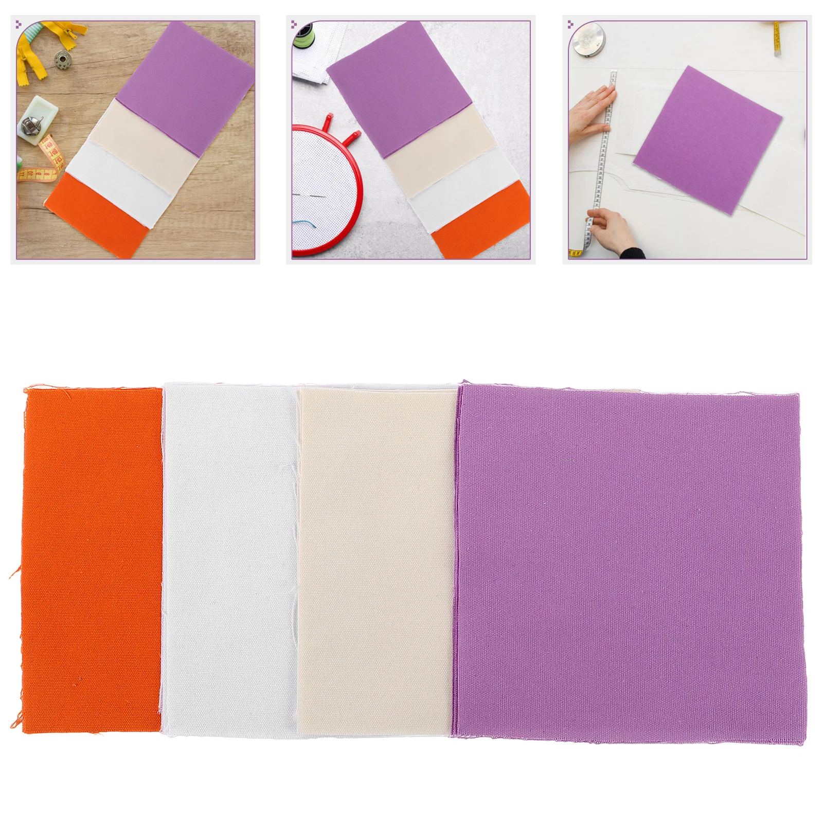 

12Pcs 5.89x5.89in Cotton Embroidery Fabric Squares Soft Comfortable DIY Needlework Sewing Crafts Handmade Garment Projects