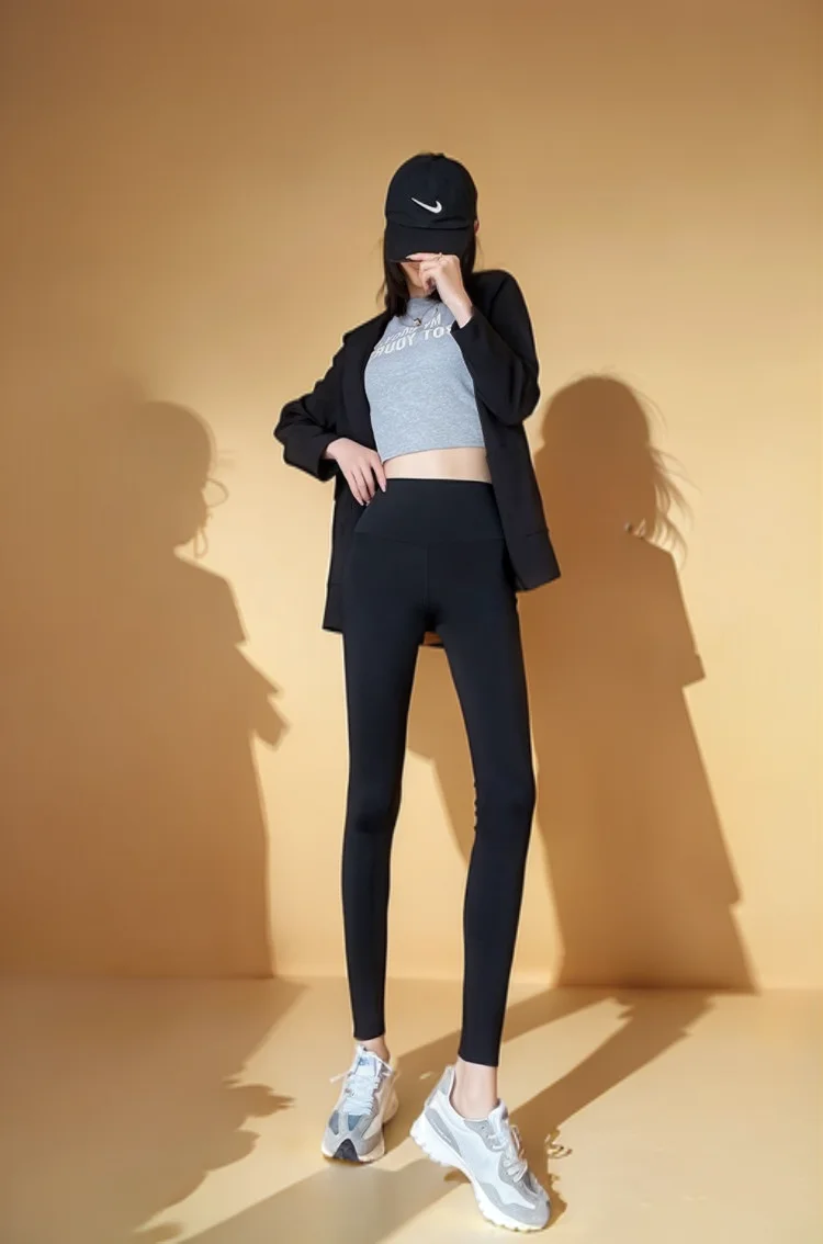 

Женские леггинсы, женские облегающие, милые, с вышитой подкладкой, с подъемом, шелковистые, толстые, нескользящие, плюшевые Женский микро-рог