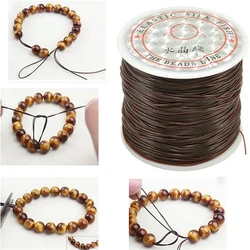 1 roll of elastic crystal jewelry thread, bead thread, strong elastic thread, DIY necklace jewelry making, hair extension thread