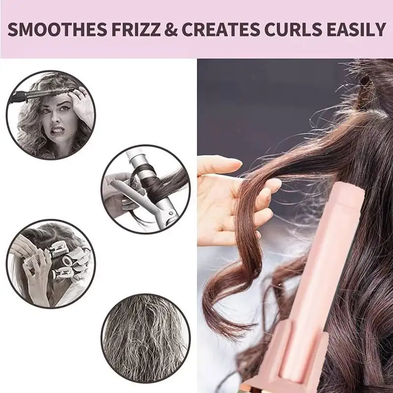 Automatic rotating styling rod, adjustable temperature, suitable for daily home hair care and salon hair styling