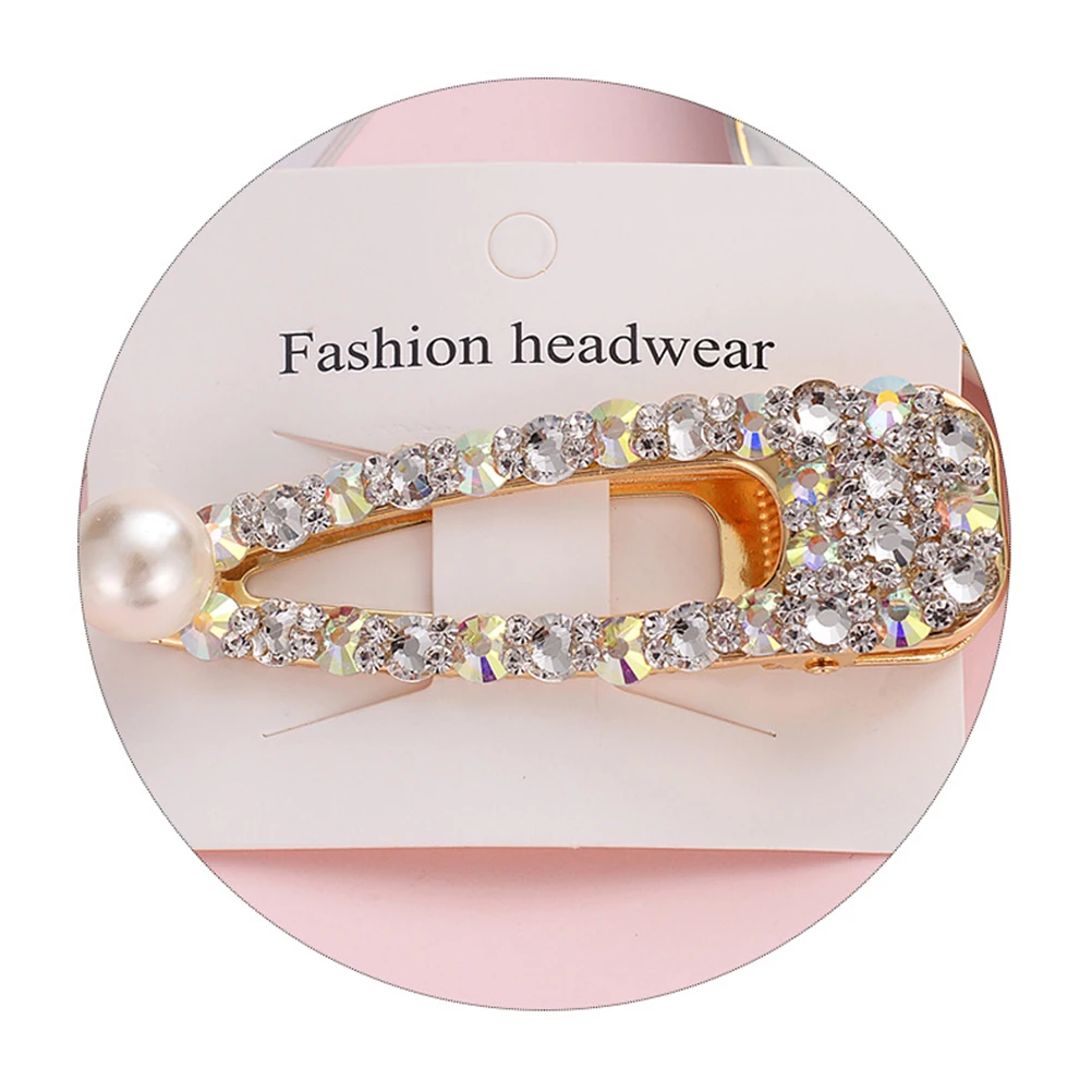 

6pcs Women Pearl Clips Gold Silver Hollow Design Fashion Girls Hair Accessories School Party Wear Barrette Comb