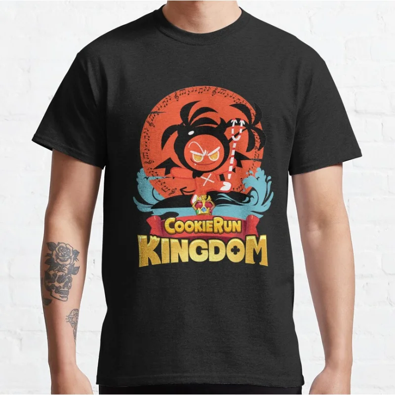 

Music Palm Devil Cookie Run Kingdom game anime graphic t shirts Adult All size S-6XL tops 100% cotton mens large size tops