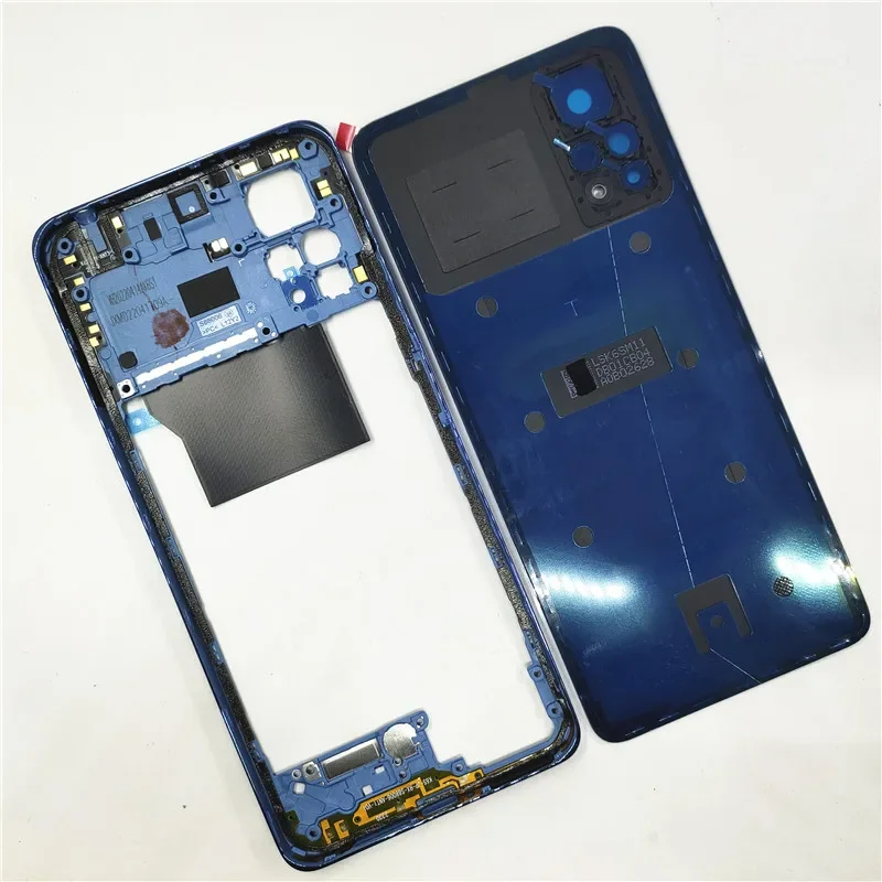 For Xiaomi Redmi Note 11 Pro 5G 2201116SG Middle Frame+Glass Battery Back Cover Door With Camera Lens Replacement