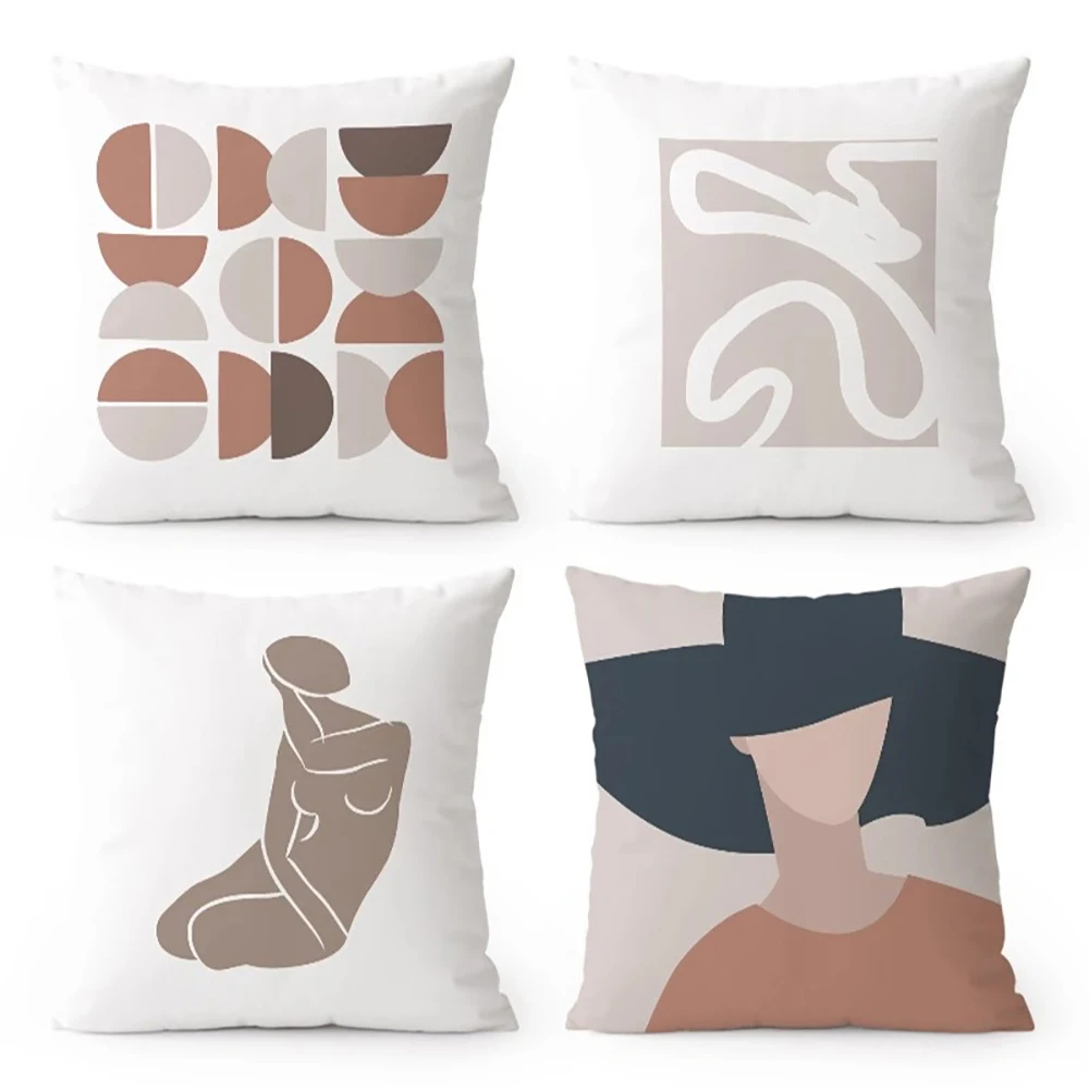 

Чехол на подушку с абстрактным геометрическим узором, подходит для дивана, автомобиля, спальни, декоративная наволочка, наволочка