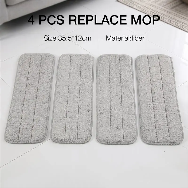 A98E-4Pcs Durable Cleaning For Deerma Tb500 Spray Water Mop Swivel 360 Cleaning Cloth Replace Cloth 355X120mm