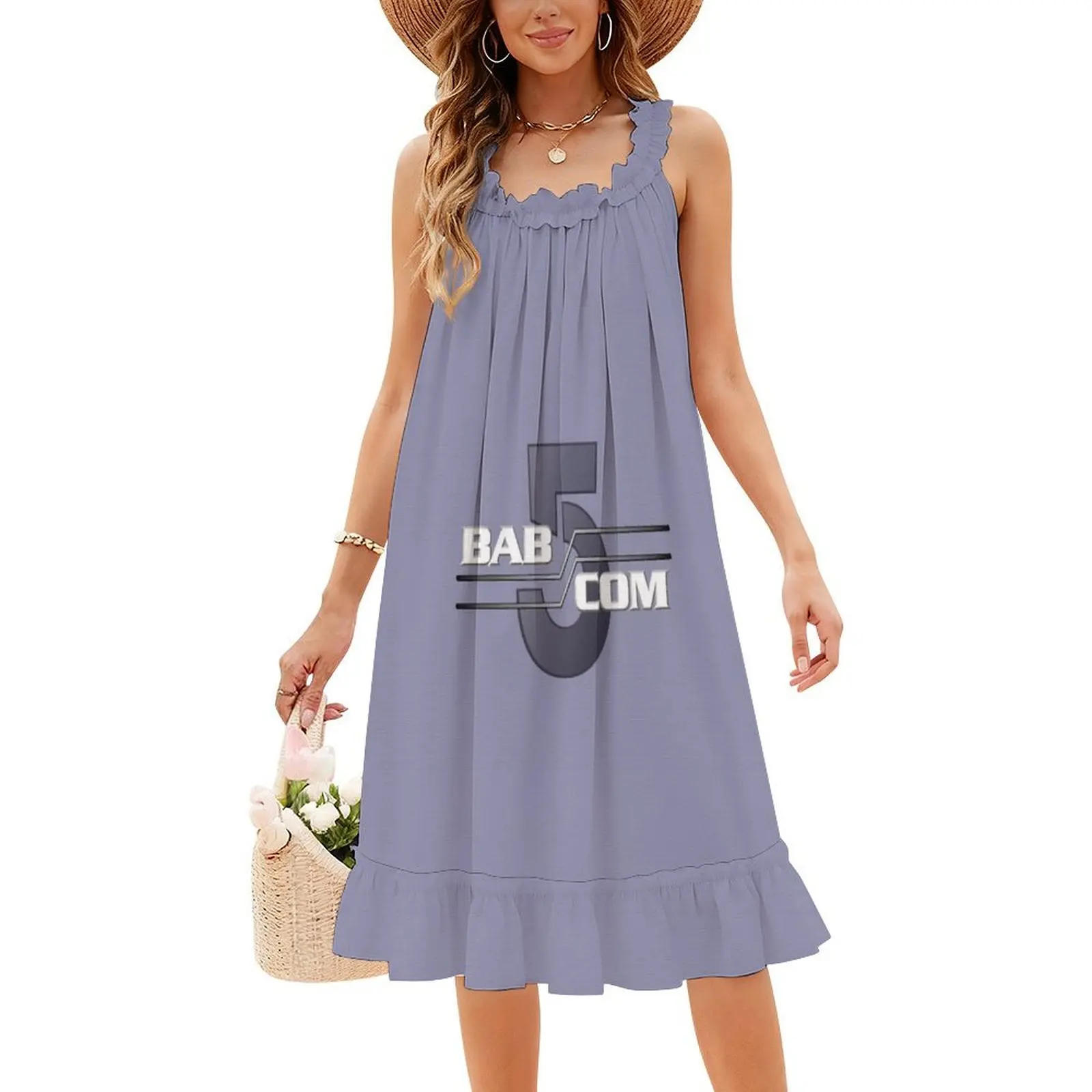 فستان قصير من Babcom Preppy للنساء على شكل حرف a فضفاض مناسب فستان يوم غير رسمي بابل 5 فستان سهرة Babcom للنساء #4