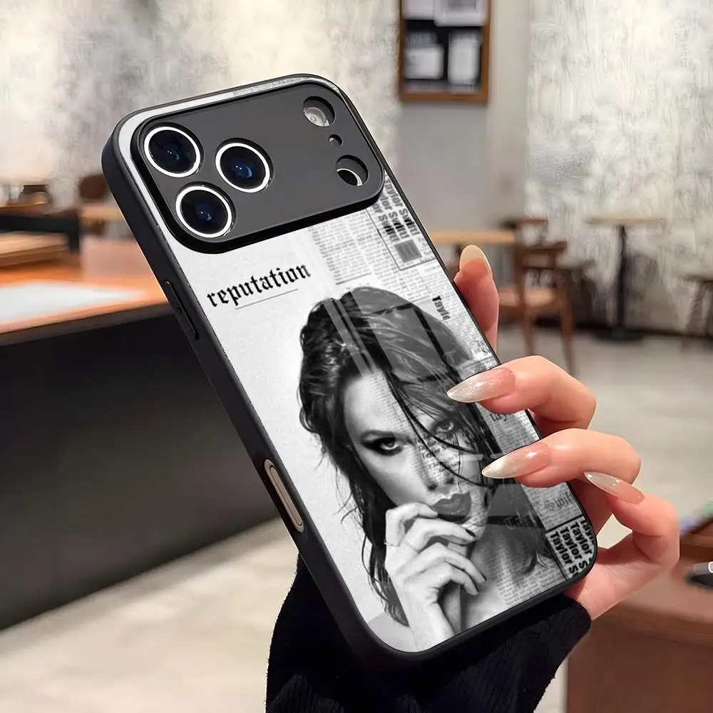 T-Taylors S-Swifts Phone Case for Iphone 17 16 15 14 Air 12 11 13 Pro Max Mini X Xr Xs Se Puls glass Cover view 4