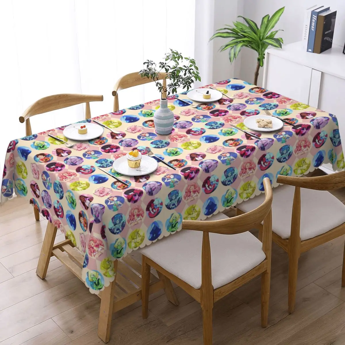 Steven Universe Tablecloth Restaurant Kitchen Rectangular Tablecloth Festival Party Decorations Tablecloth Dining Table Cover