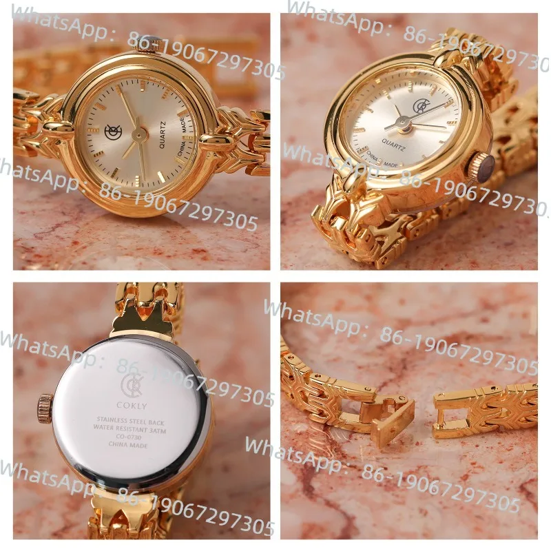 

Metal Retro Gold-plated Bracelet Exam Small Exquisite Light Luxury Simple Round Student Female Watch
