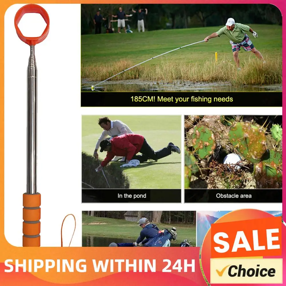 

Телескопический инструмент для извлечения мячей для гольфа из нержавеющей стали (8,86 футов) с нескользящей ручкой и присоской-когтем, аксессуары для гольфа, отличный подарок
