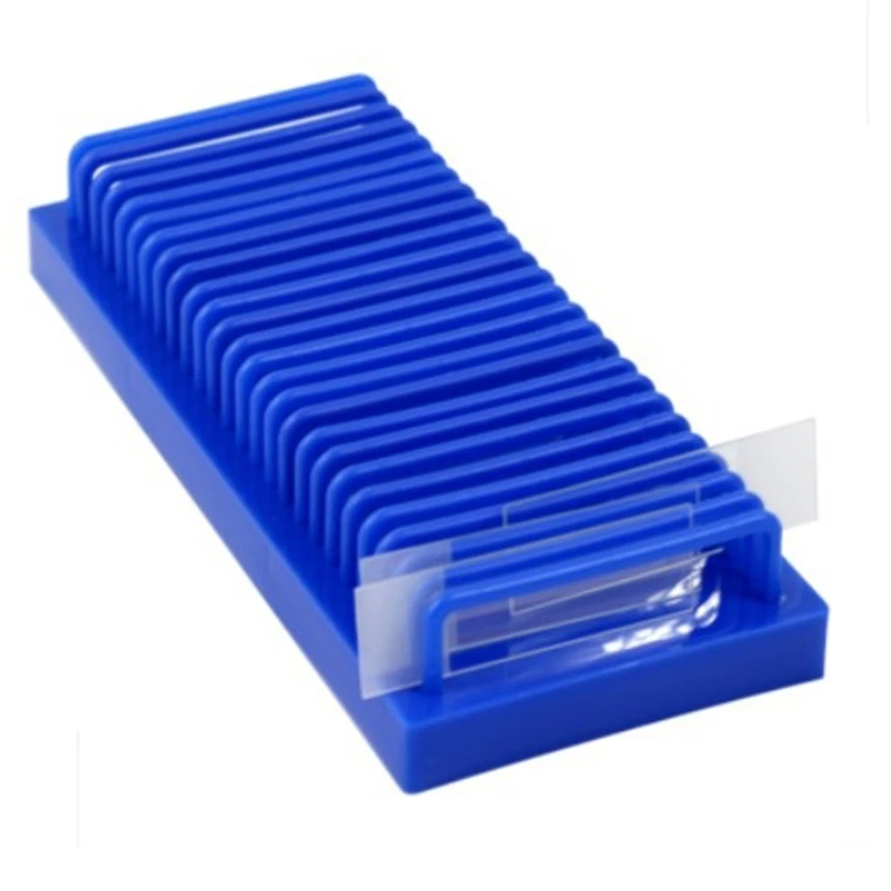 Delicate Texture-2X Rectangle Type Slide Drain Rack Electrophoresis Gel Glass Plate Drying Holder School Education Laboratory Eq