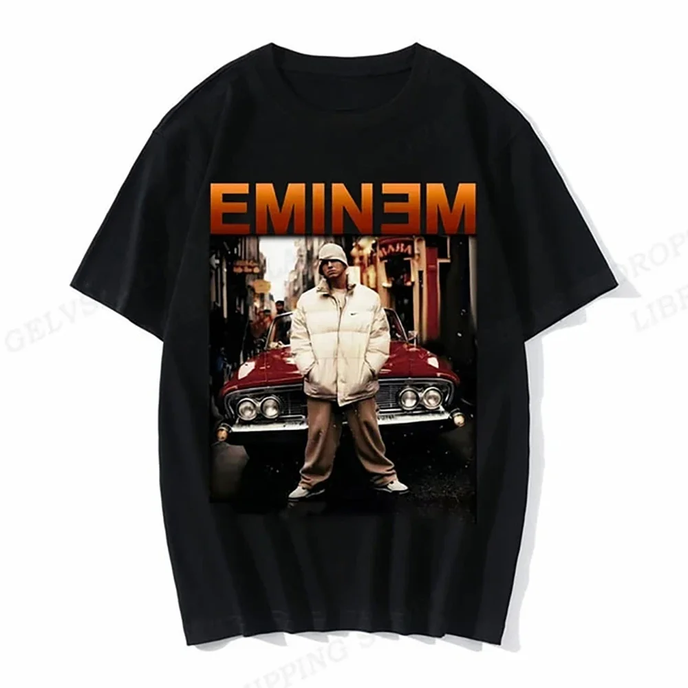 Men's Clothing Eminem Printed T-Shirt Fashion Kids Cotton T-Shirt For Men Hip Hop T-Shirts Rapper Boy Men's T-Shirt ROLI