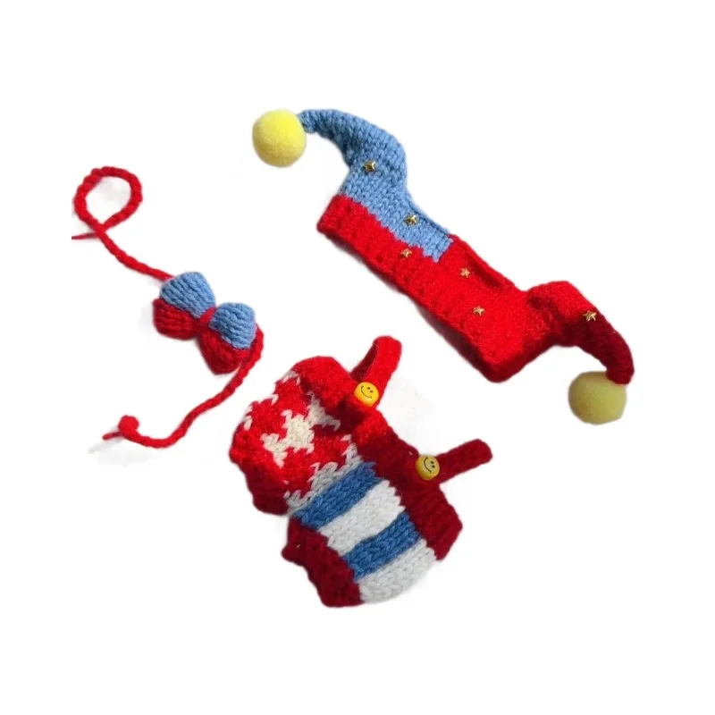 

17cm Labubu 1-3 Gen Doll Outfits | Handmade Clown Costume | Clothes for Labubu Pendants Accessories