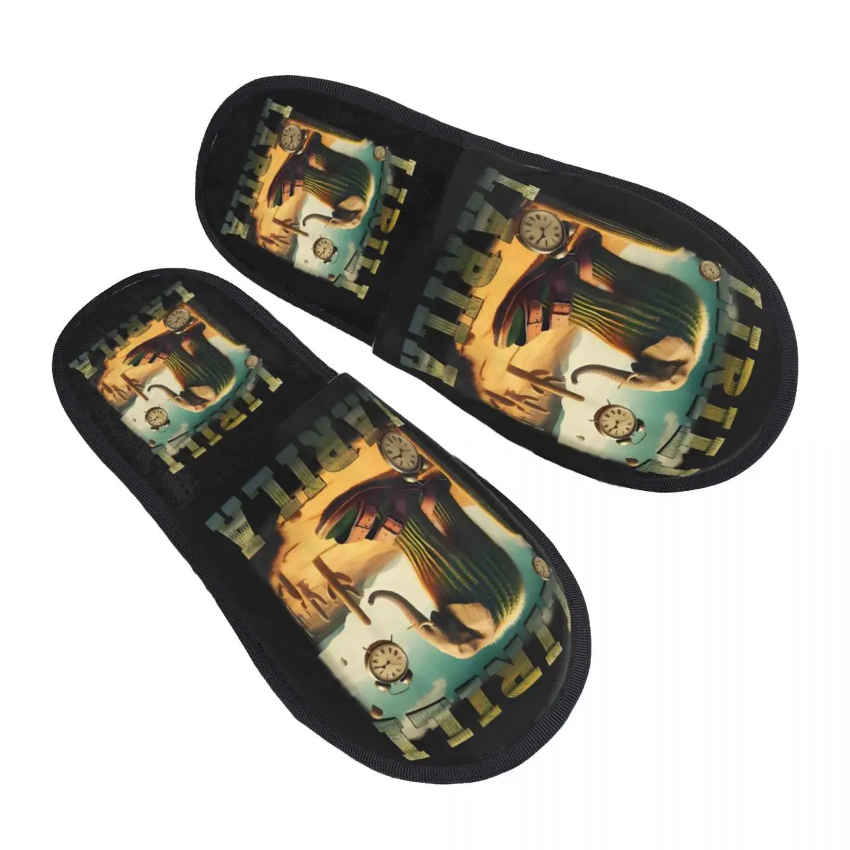 Custom Italian Brainrot Guest Slippers for Bedroom Women Animals Cartoon House Slipper