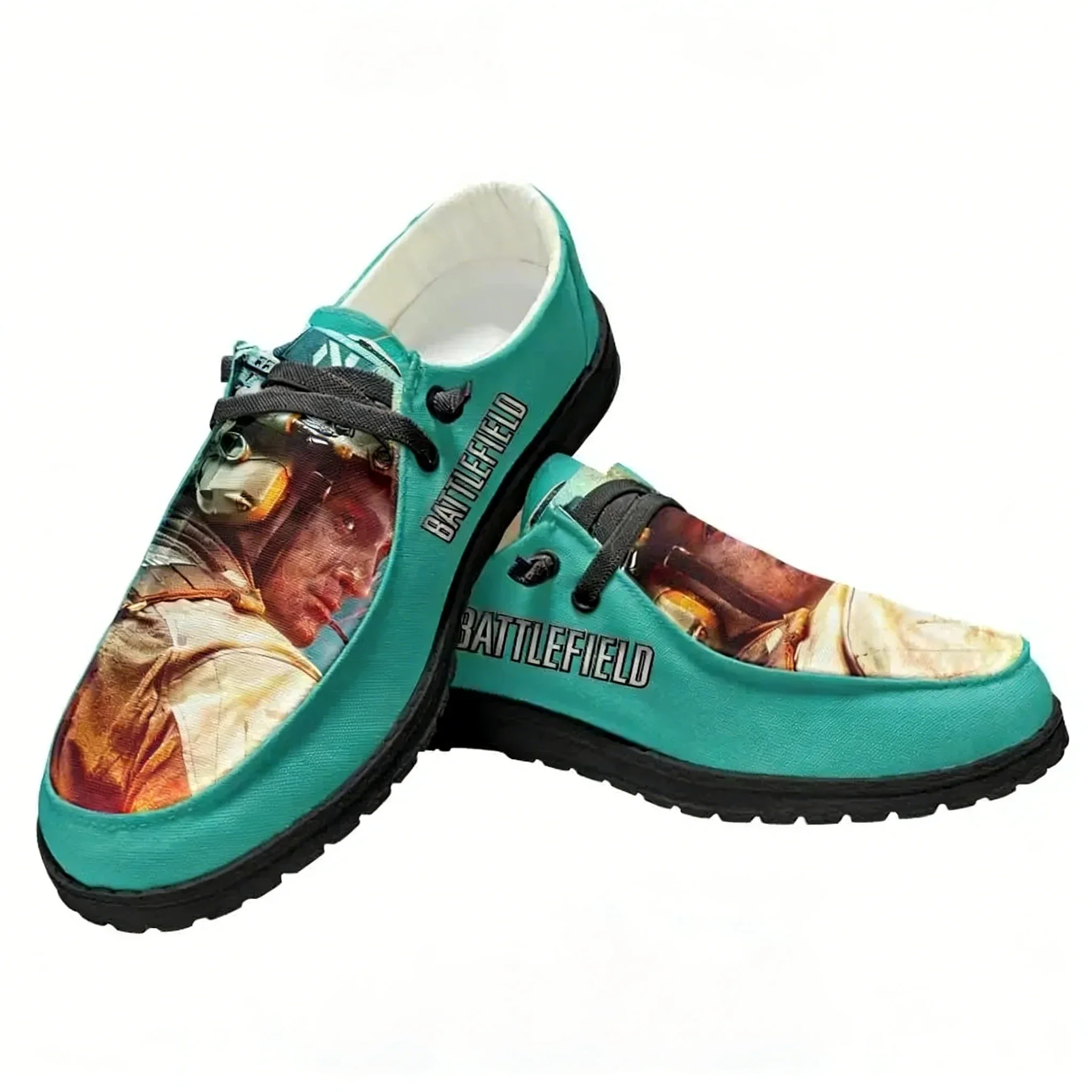 Battlefield Casual Shoes Flat Shoe Men Woman Breathable Casual Indoor Outdoor Lightweight Footwear Couple Custom Made Shoe view 2