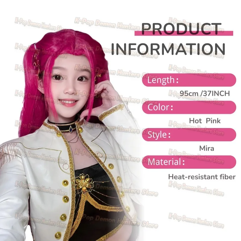 Donne Uomini Demone Hunters Parrucche Cosplay Anime Rumi Mira Zoey Costume Parrucche Viola Trecce Accessori Per Bambini Prop rumi parrucca per bambini