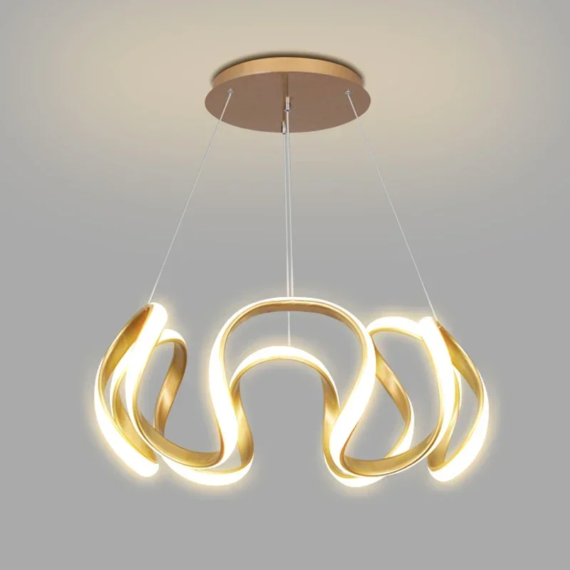 Dining Room Chandelier with Remote Control, Modern LED Ceiling Chandeliers with Star Sky Design